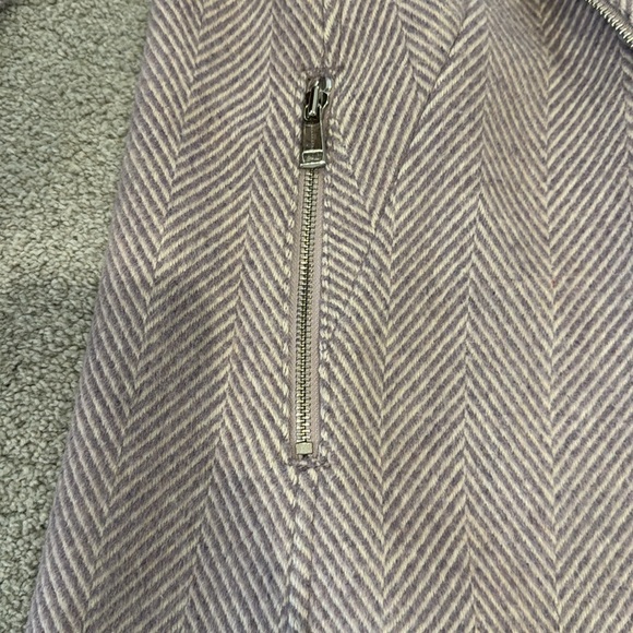 LOFT Herringbone Wool Blend Coat - Picture 7 of 11